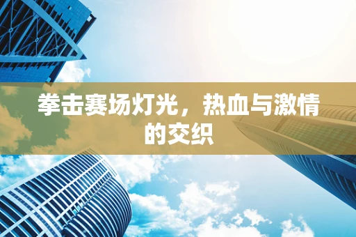 拳击赛场灯光，热血与激情的交织