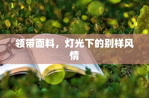 领带面料，灯光下的别样风情