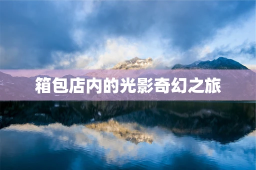 箱包店内的光影奇幻之旅