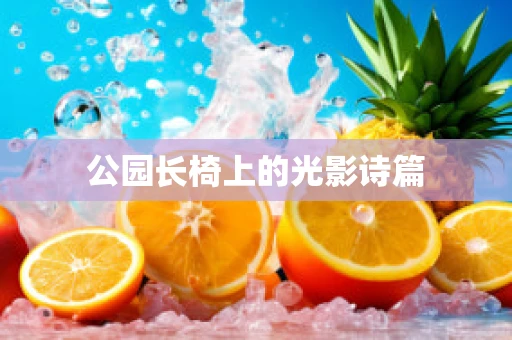 公园长椅上的光影诗篇