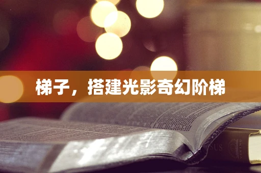 梯子，搭建光影奇幻阶梯
