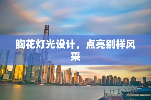 胸花灯光设计，点亮别样风采