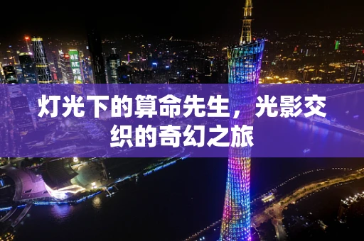 灯光下的算命先生，光影交织的奇幻之旅