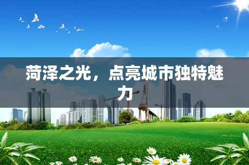 菏泽之光，点亮城市独特魅力