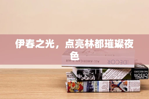伊春之光，点亮林都璀璨夜色