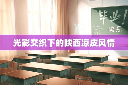光影交织下的陕西凉皮风情