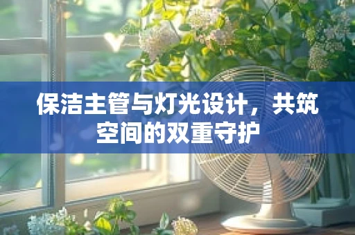 保洁主管与灯光设计，共筑空间的双重守护
