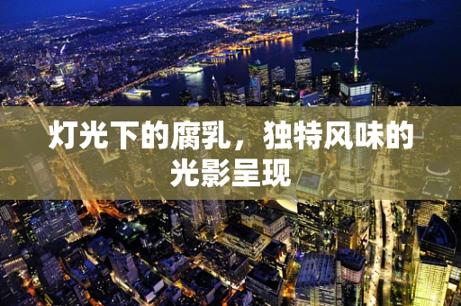 灯光下的腐乳，独特风味的光影呈现