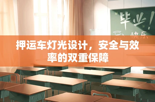 押运车灯光设计，安全与效率的双重保障