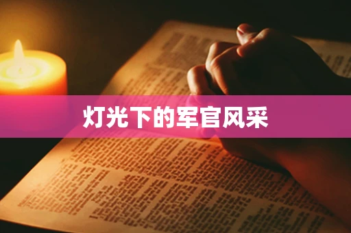 灯光下的军官风采