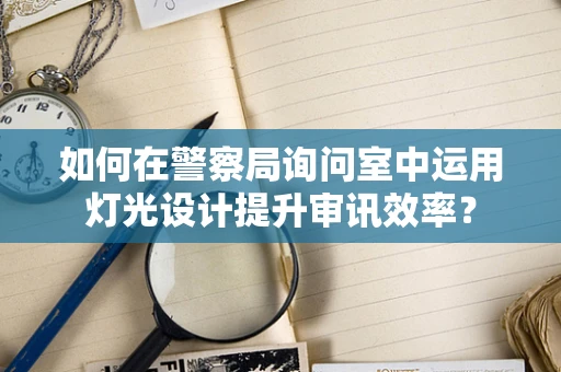 如何在警察局询问室中运用灯光设计提升审讯效率？