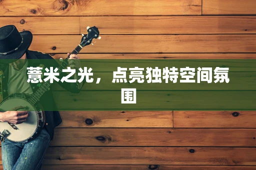 薏米之光，点亮独特空间氛围