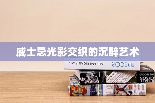 威士忌光影交织的沉醉艺术