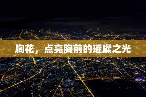胸花，点亮胸前的璀璨之光