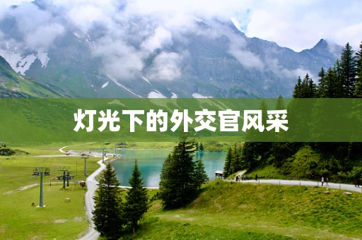 灯光下的外交官风采