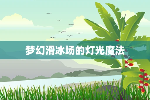 梦幻滑冰场的灯光魔法