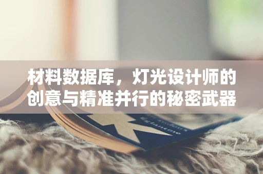 材料数据库，灯光设计师的创意与精准并行的秘密武器？