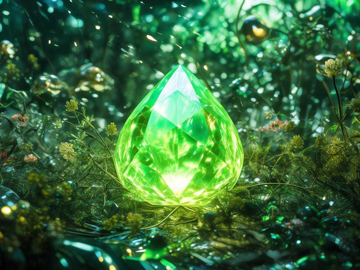 绿宝石之光，梦幻空间的灵动塑造