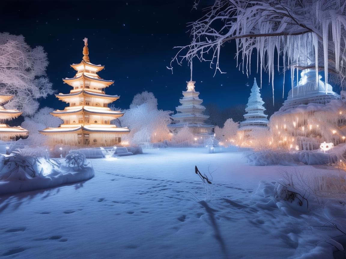 吉林冰雪奇缘，如何利用灯光设计营造梦幻般的冬日仙境？
