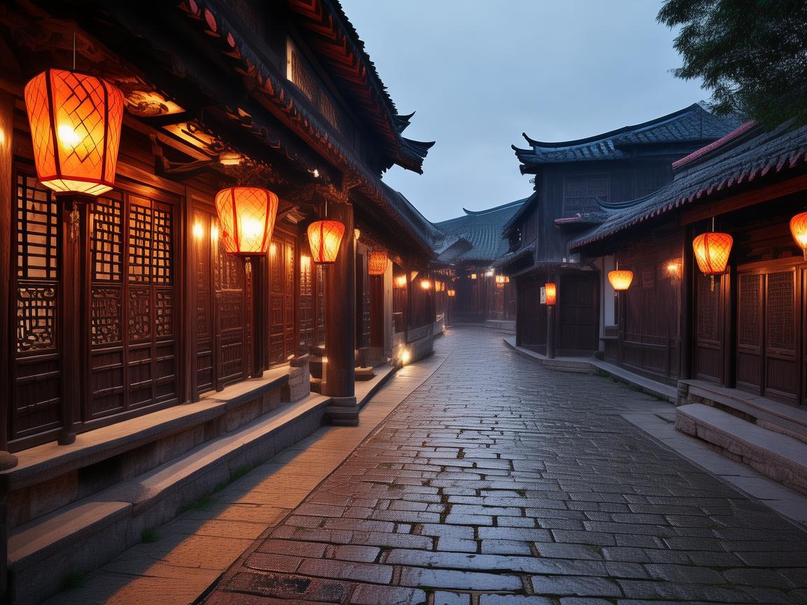 广德古镇的灯光设计，如何通过光影艺术唤醒历史韵味？