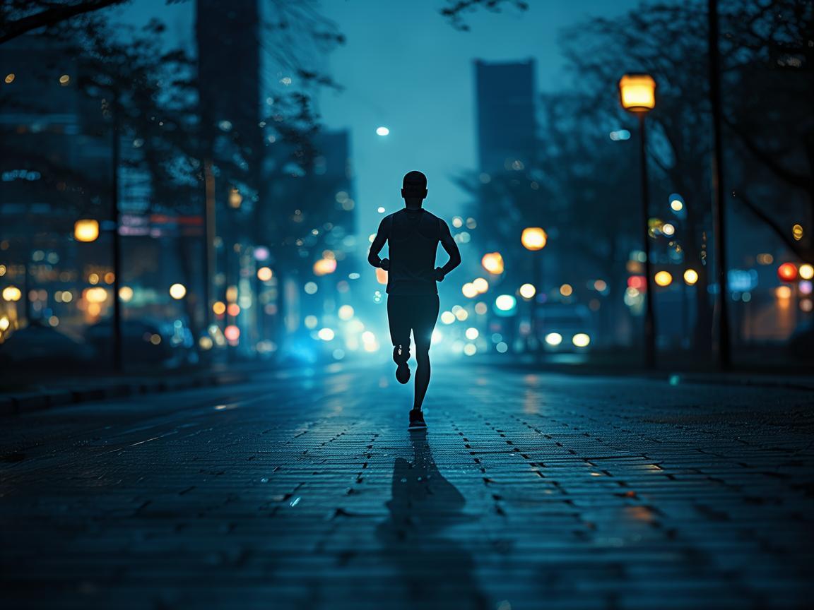 灯光与跑步，夜跑安全与氛围的完美融合