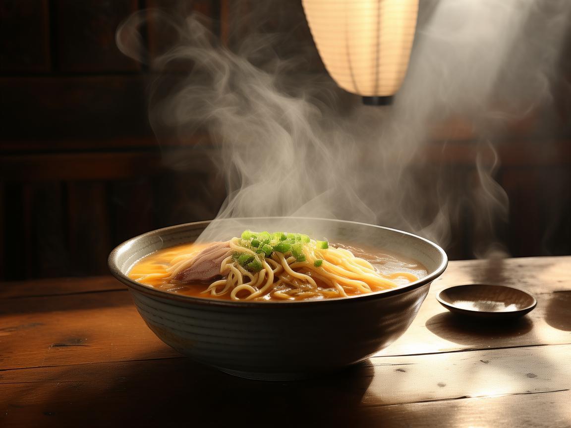 光影交织下的拉面风情