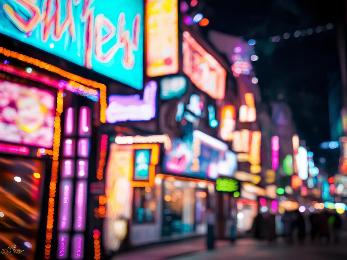 点亮商业街广告牌的艺术之光