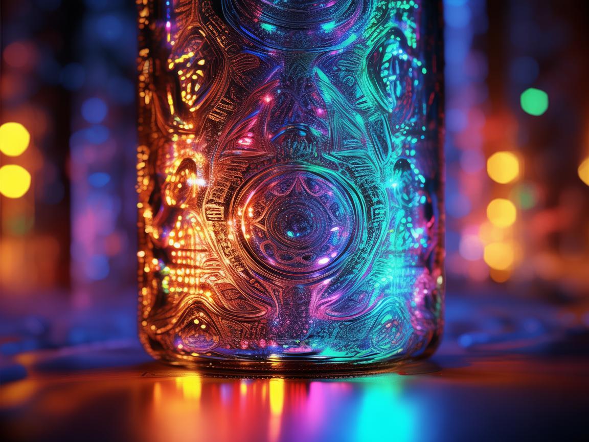 可乐瓶身灯光的奇幻设计