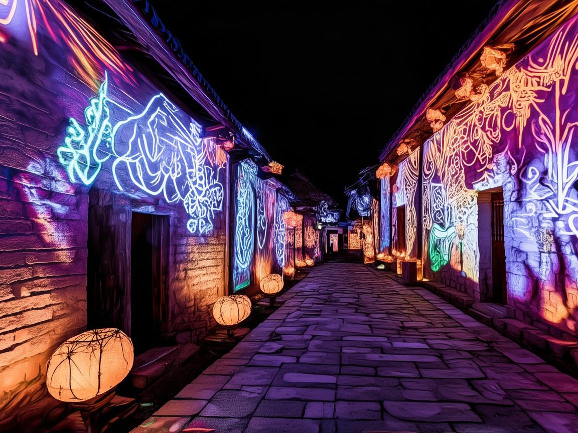 如何在平凉古城的夜幕下，打造独特的灯光艺术体验？