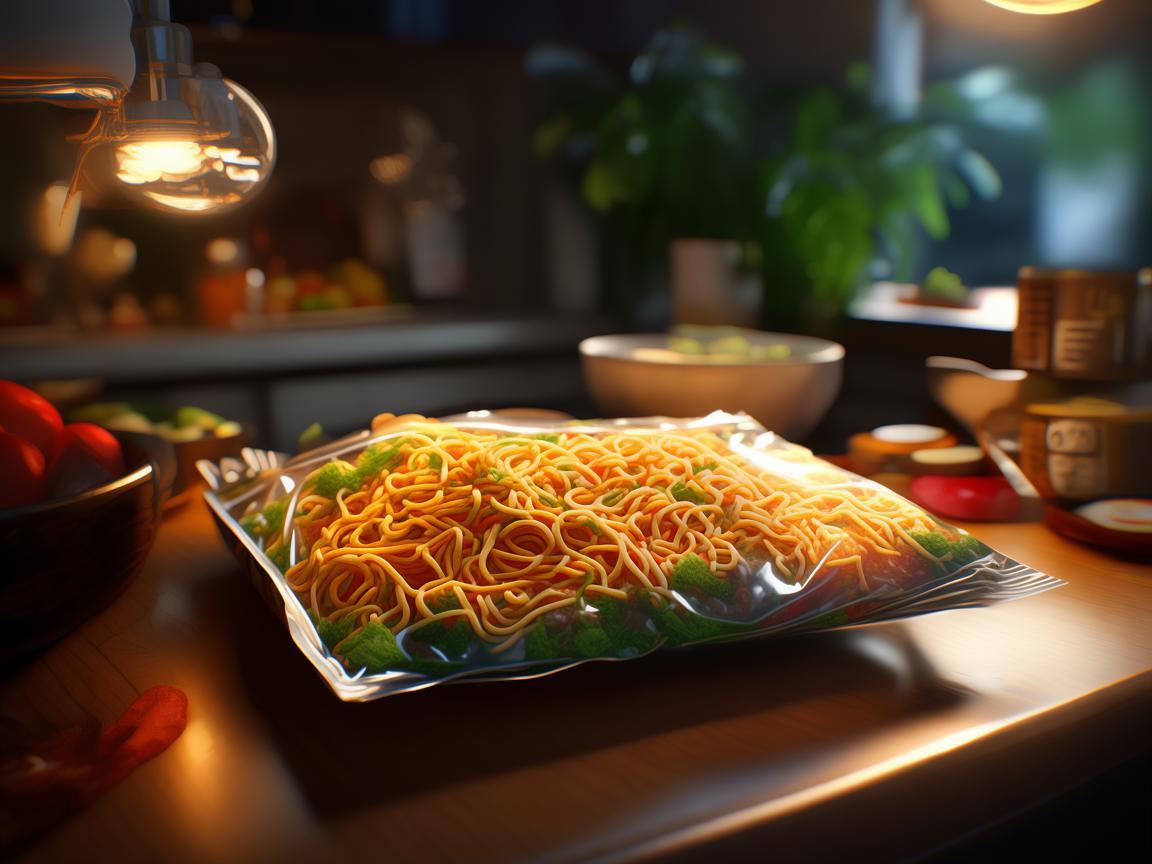 方便面调料包，灯光下的美食秘密？