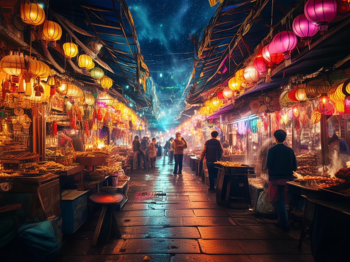 点亮夜市摊位，绽放别样光彩