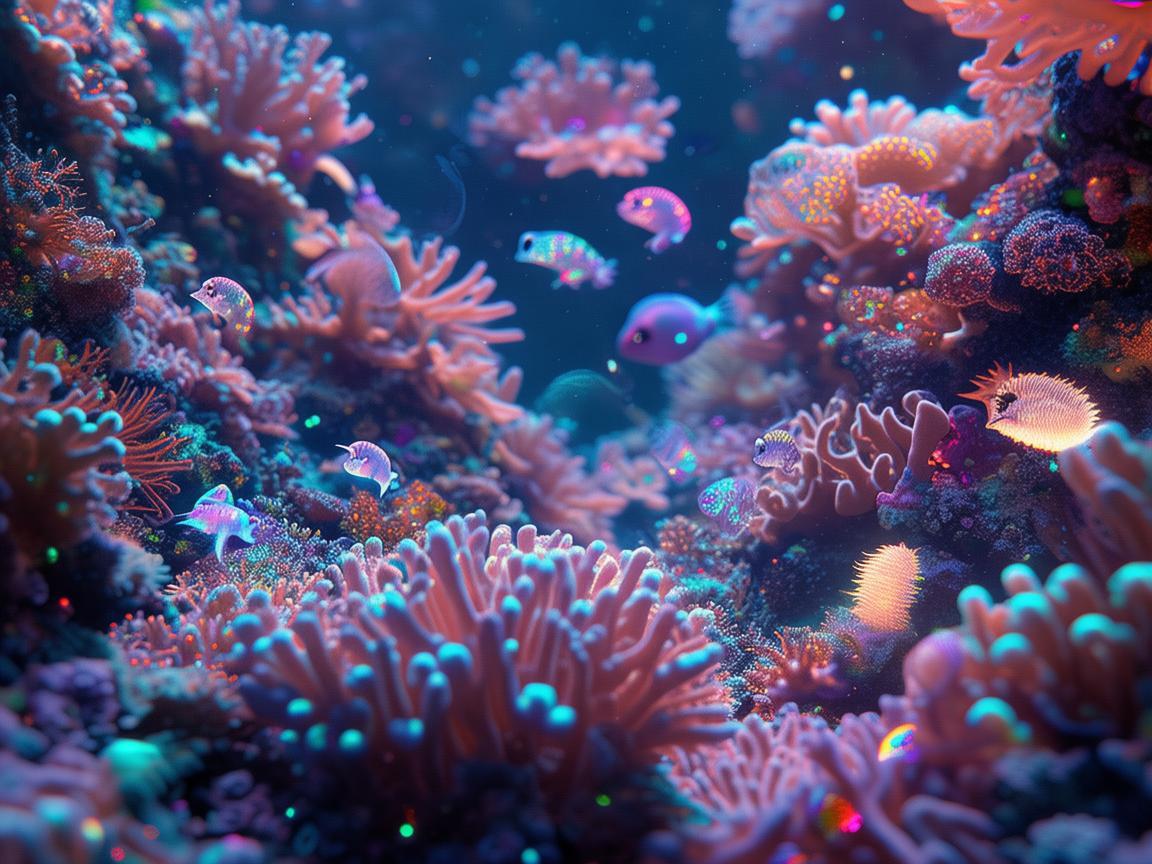 潜水世界的灯光奇幻之旅