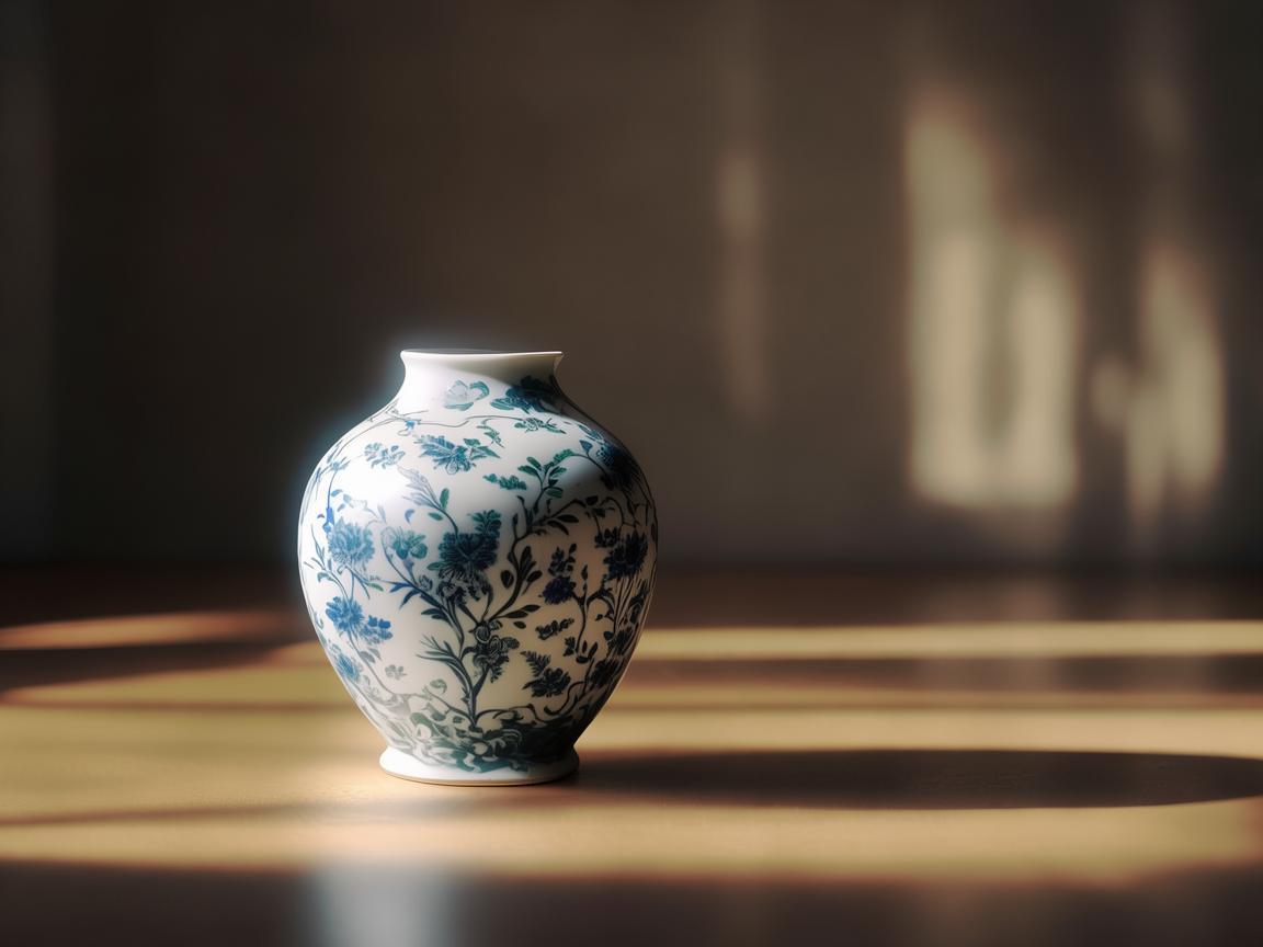 光影交织，绽放花瓶独特魅力
