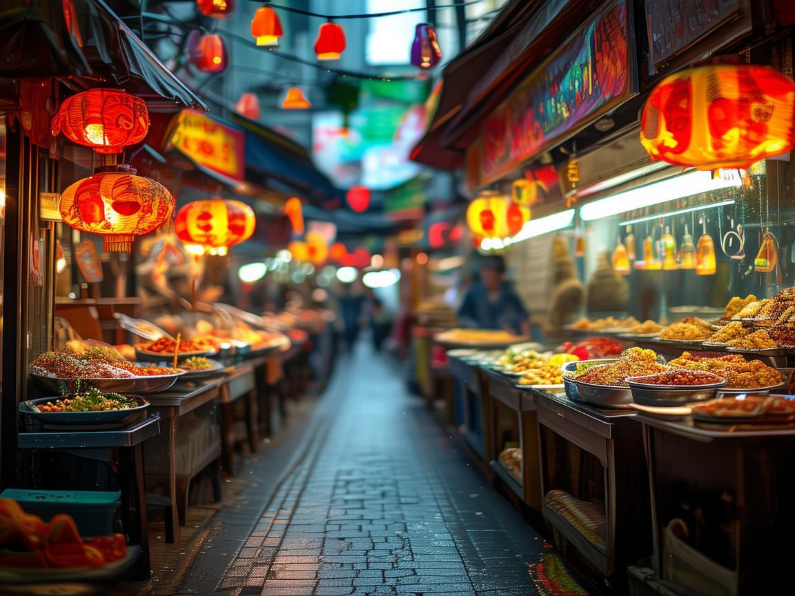 美食街的灯光设计，如何营造诱人食欲的视觉盛宴？