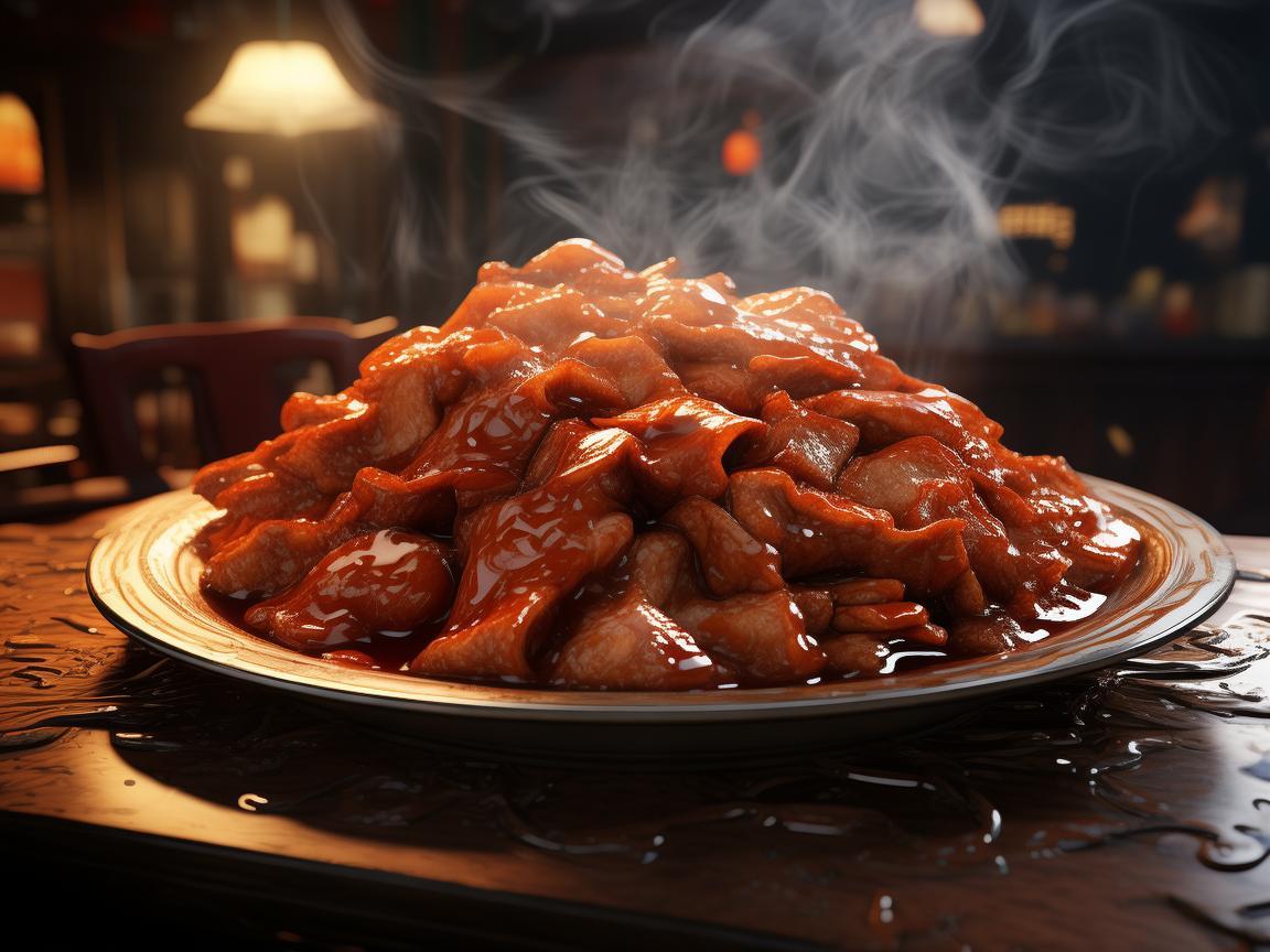 杭州东坡肉，光影交织的味觉盛宴
