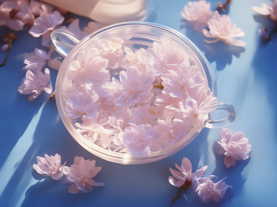 菊花茶，灯光下的一抹清新灵感？