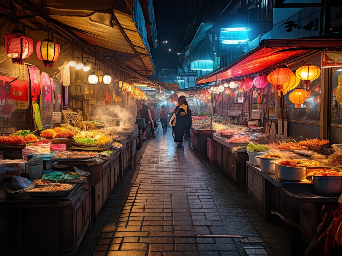 夜市美食节，如何用灯光设计点亮美食的灵魂？