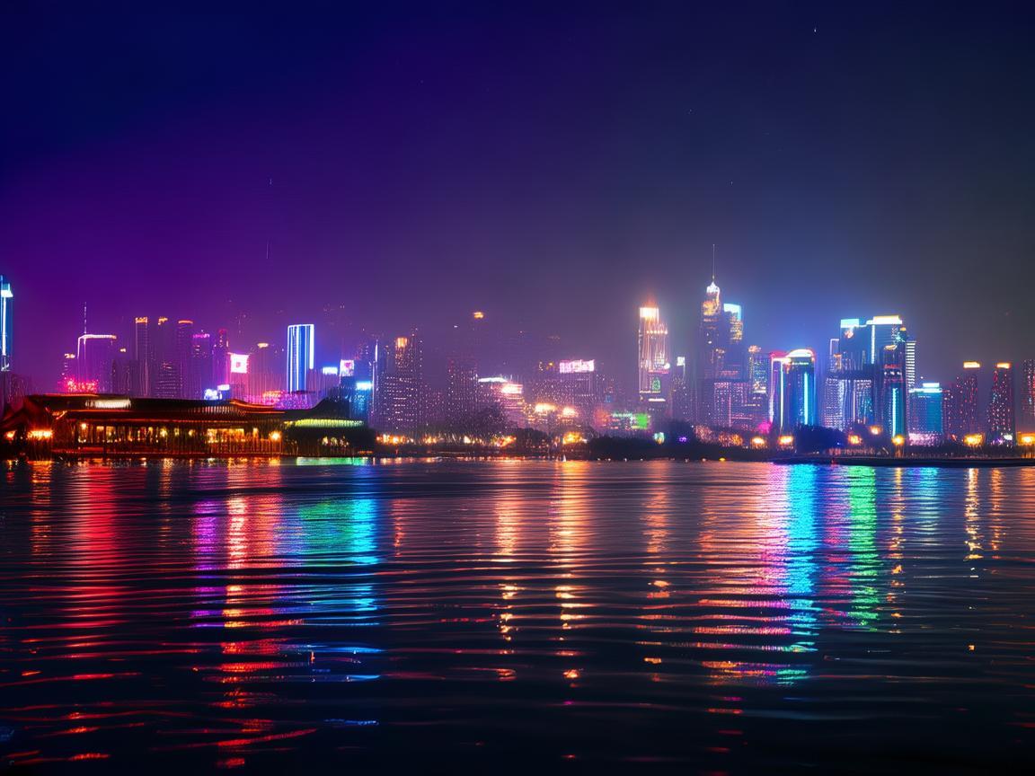杭州之光，灯光设计下的魅力画卷