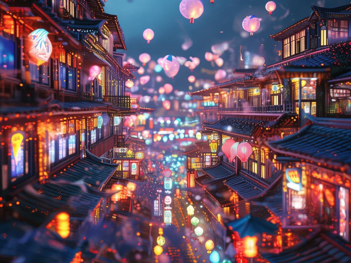 点亮贺州，灯光交织的梦幻画卷