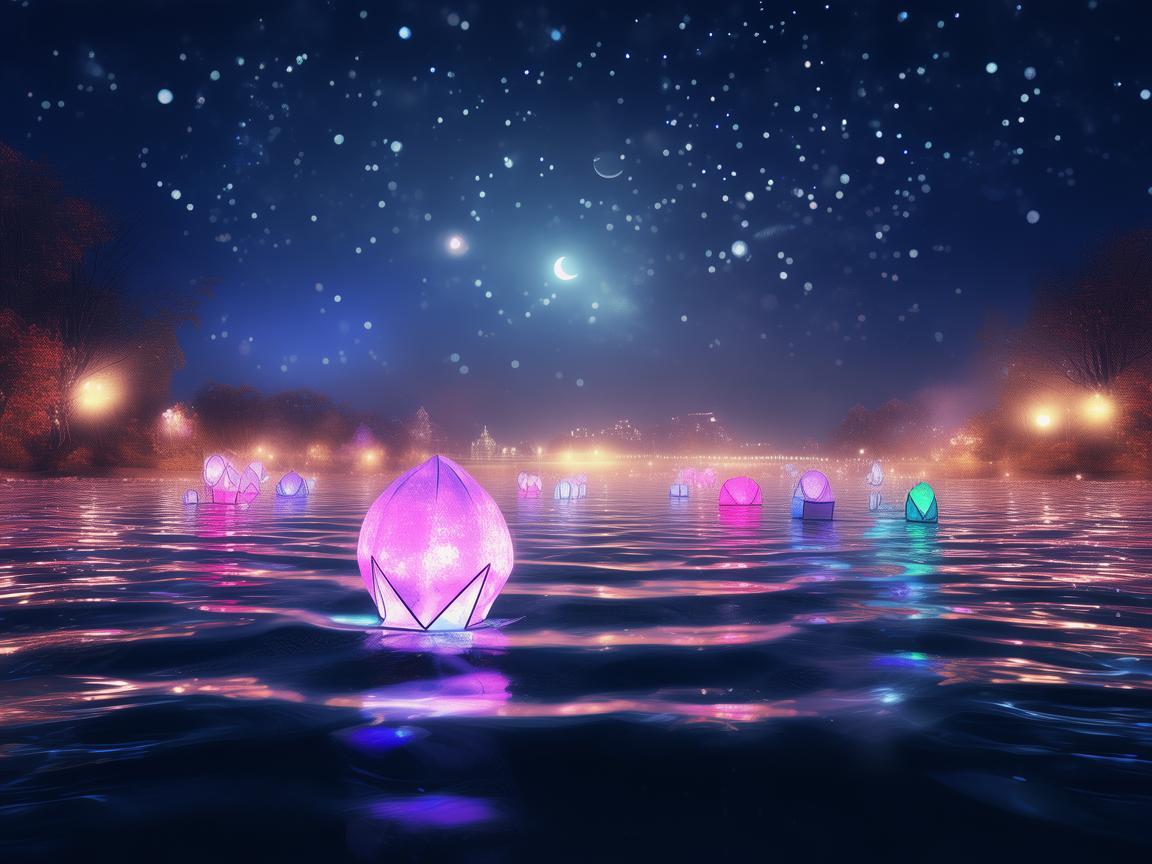 如何在平湖的夜景中打造梦幻般的灯光秀？