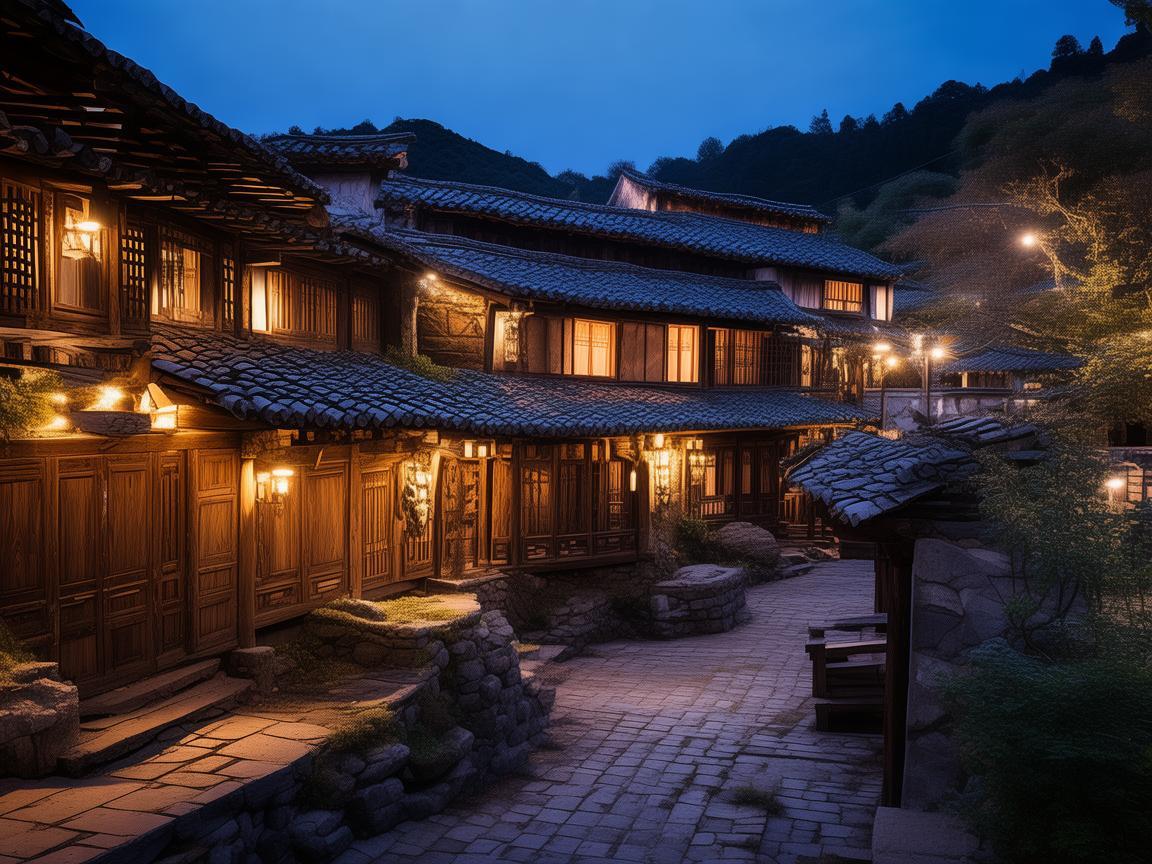 灯光设计中的光影魔术，安吉县古村落的照明改造策略