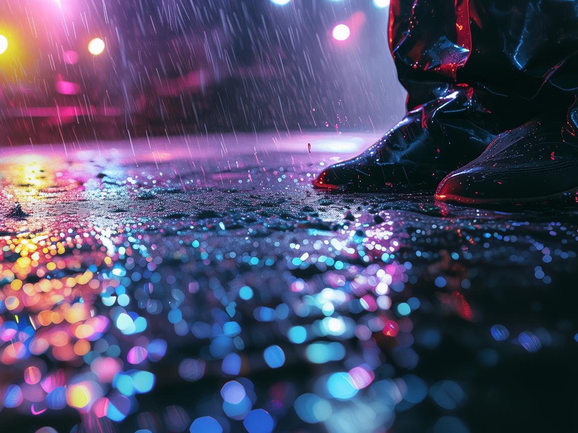 雨衣与舞台灯光，意外的创意融合？