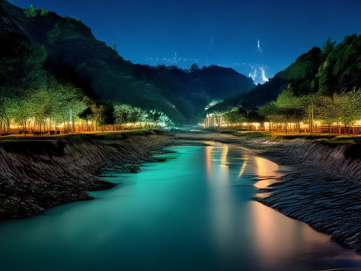 河池夜景照明，如何平衡自然景观与灯光艺术？