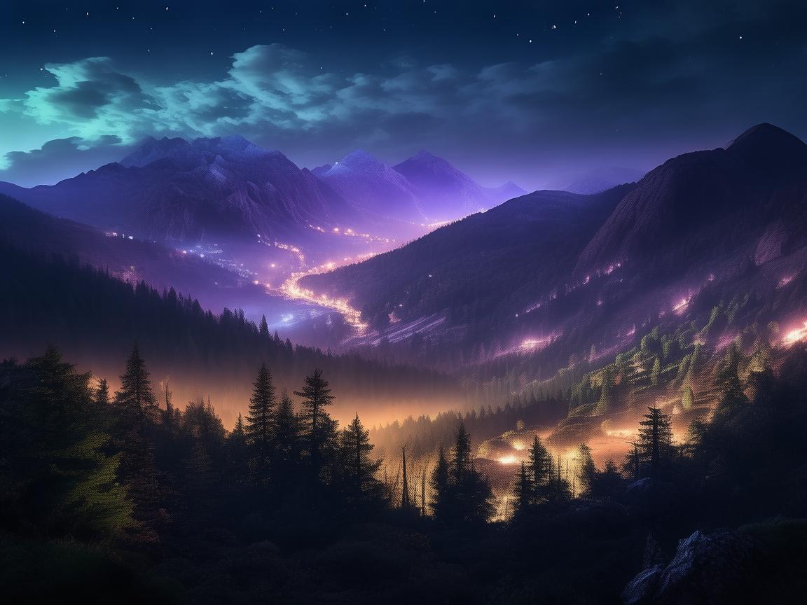 点亮山区，用灯光勾勒别样风景