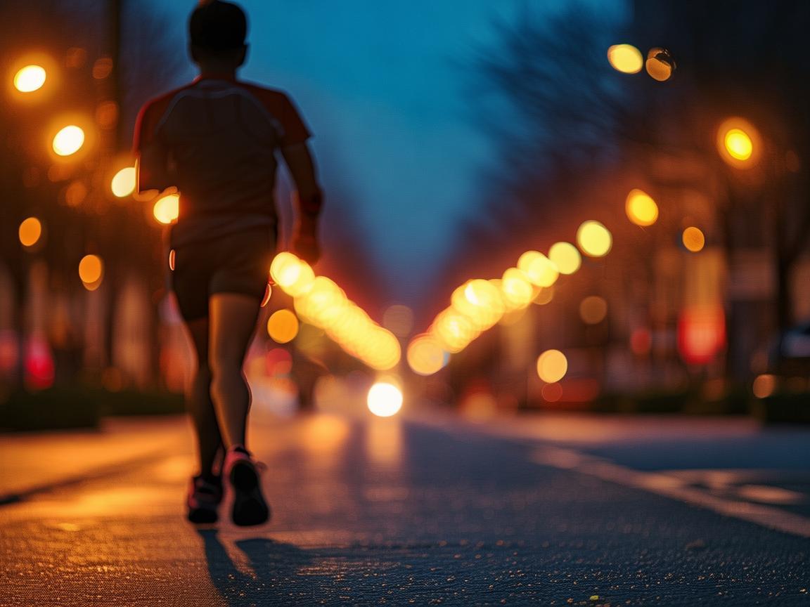 灯光与跑步，夜跑安全与氛围的完美融合