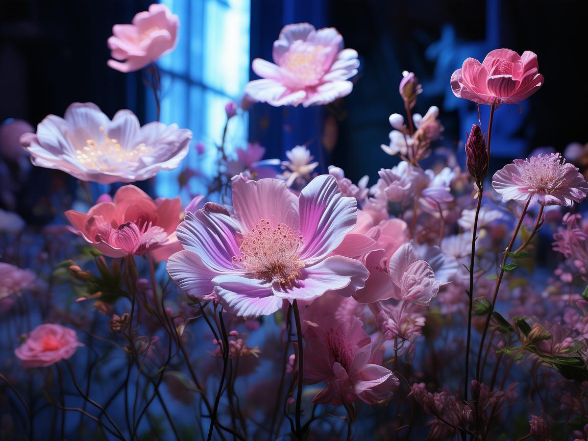假花在灯光设计中的独特魅力