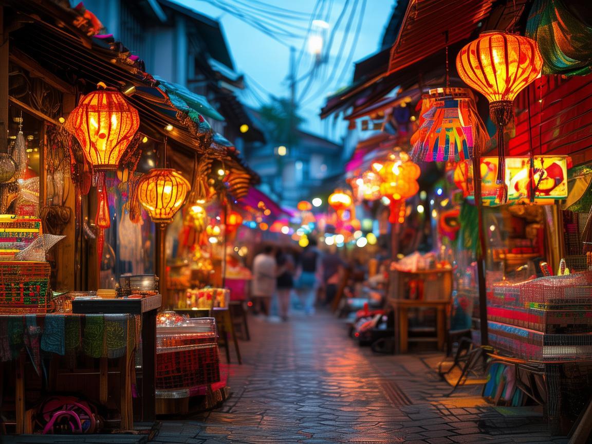 点亮夜市街的璀璨之光