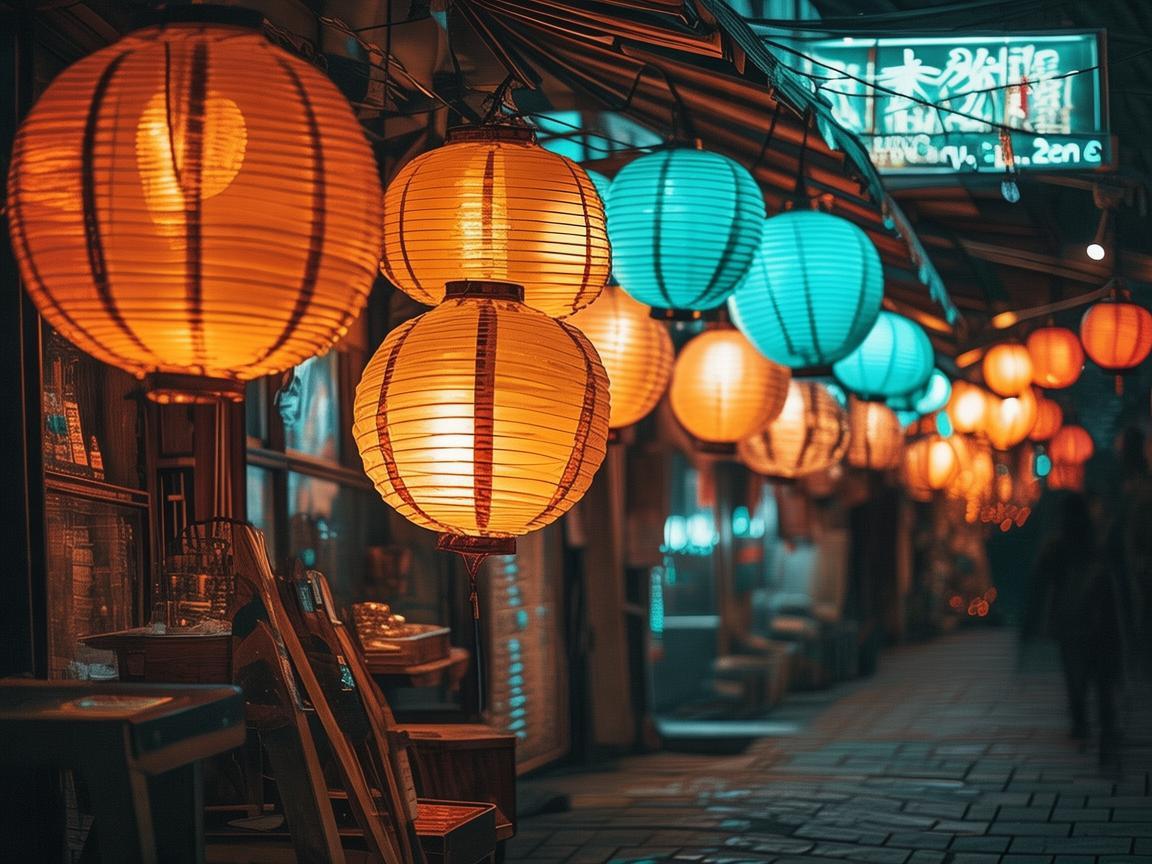 夜市摊的灯光设计，如何用光影营造氛围？