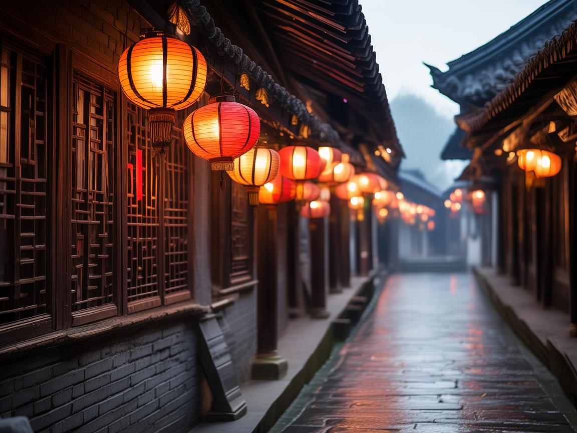 如何在余姚古镇中运用灯光设计营造历史氛围？