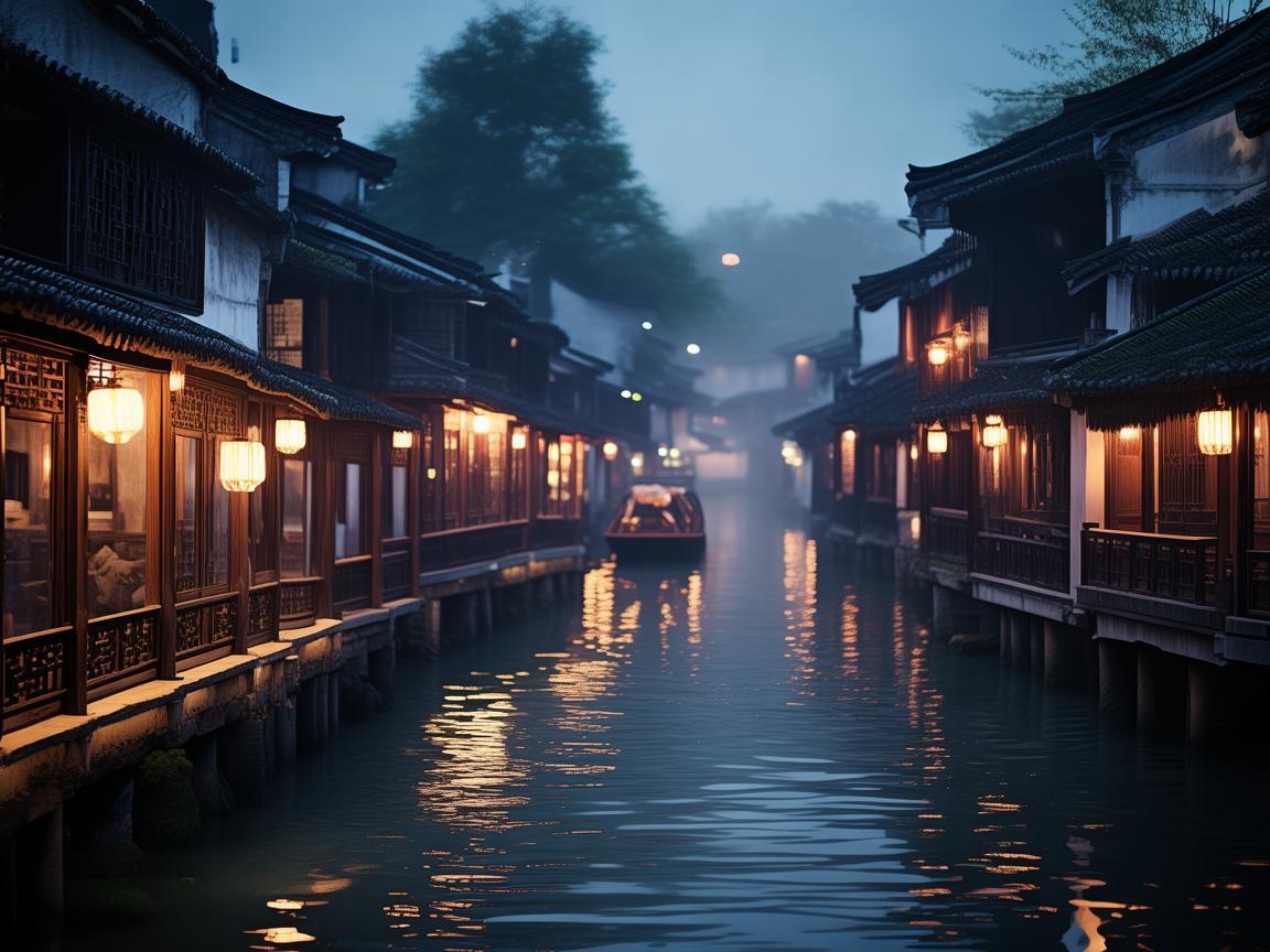 绍兴古韵，如何利用光影艺术重现水乡夜色之美？